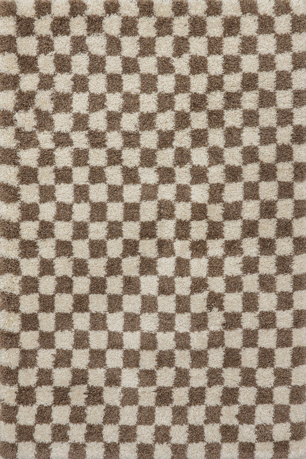 Bettie Retro Checkered Shag Rug - From Where Finds - 