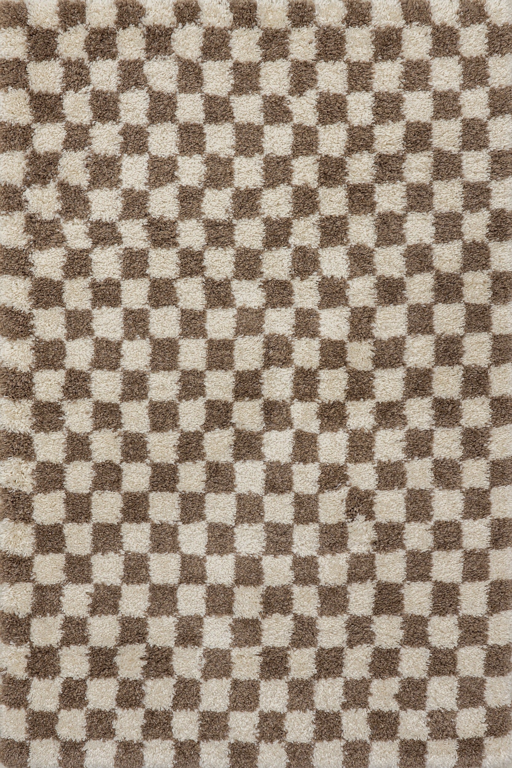 Bettie Retro Checkered Shag Rug - From Where Finds - 