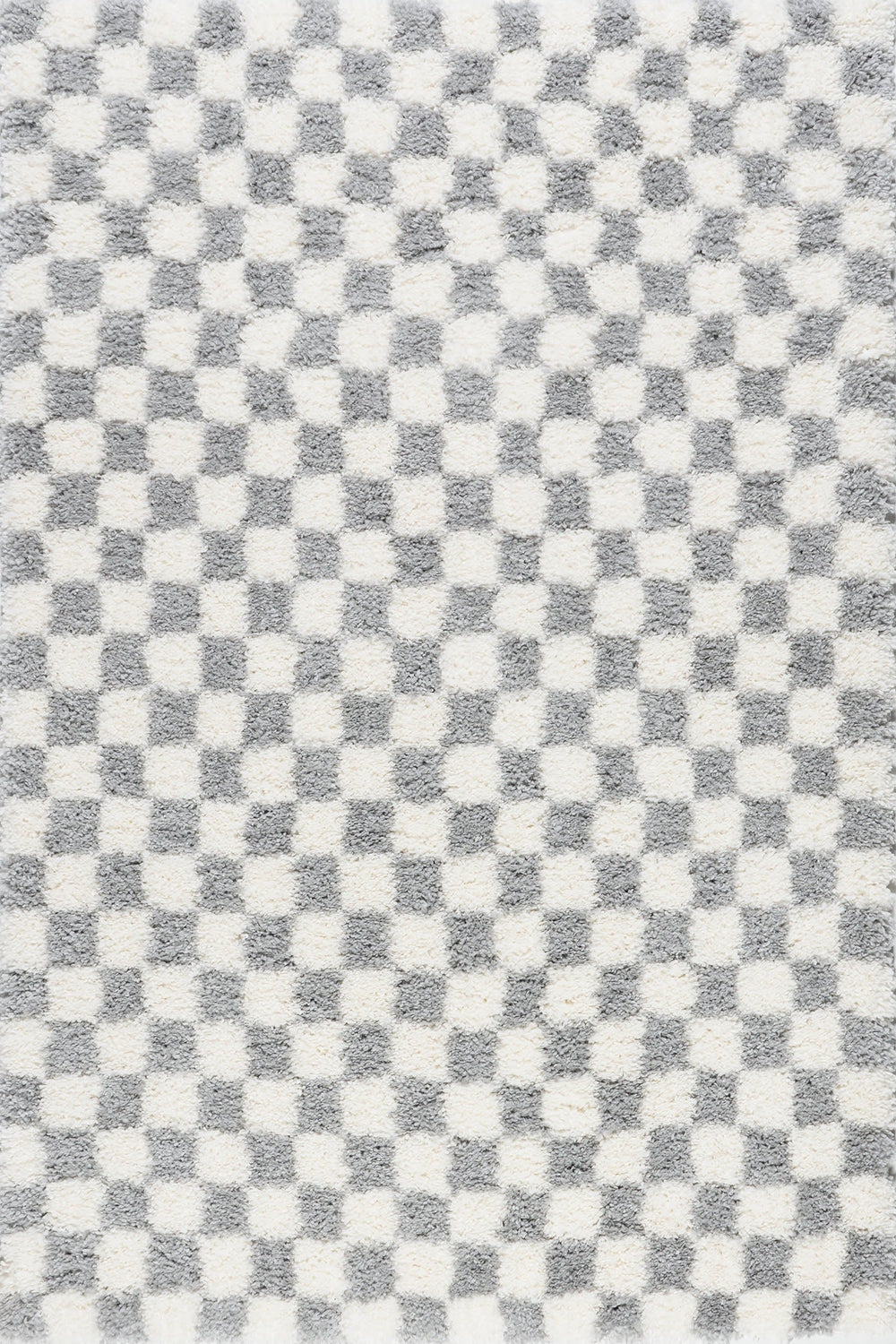 Bettie Retro Checkered Shag Rug - From Where Finds - 