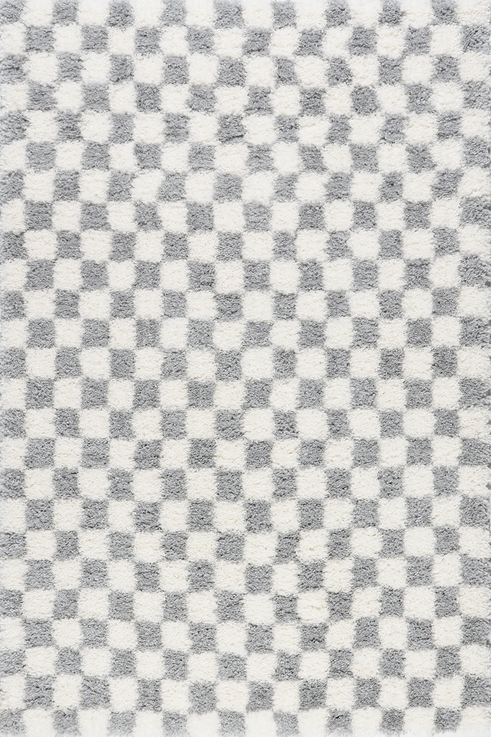 Bettie Retro Checkered Shag Rug - From Where Finds - 