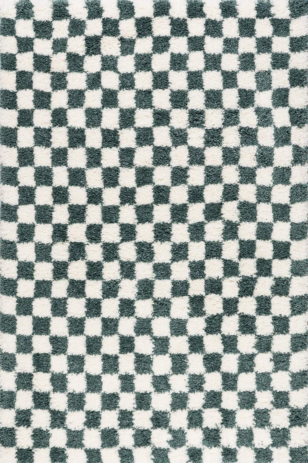 Bettie Retro Checkered Shag Rug - From Where Finds - 