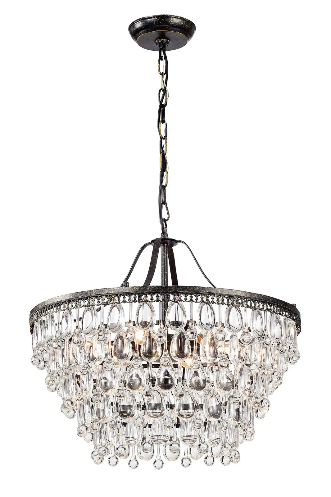 Beverly 6 - Light Dimmable Tiered Chandelier - From Where - 