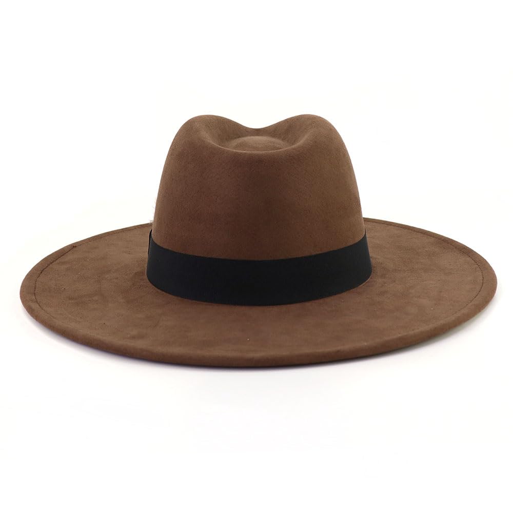 Big Wide Brim Fedora Hat - From Where - 