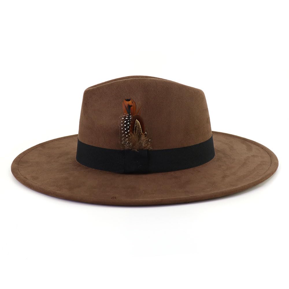 Big Wide Brim Fedora Hat - From Where - 