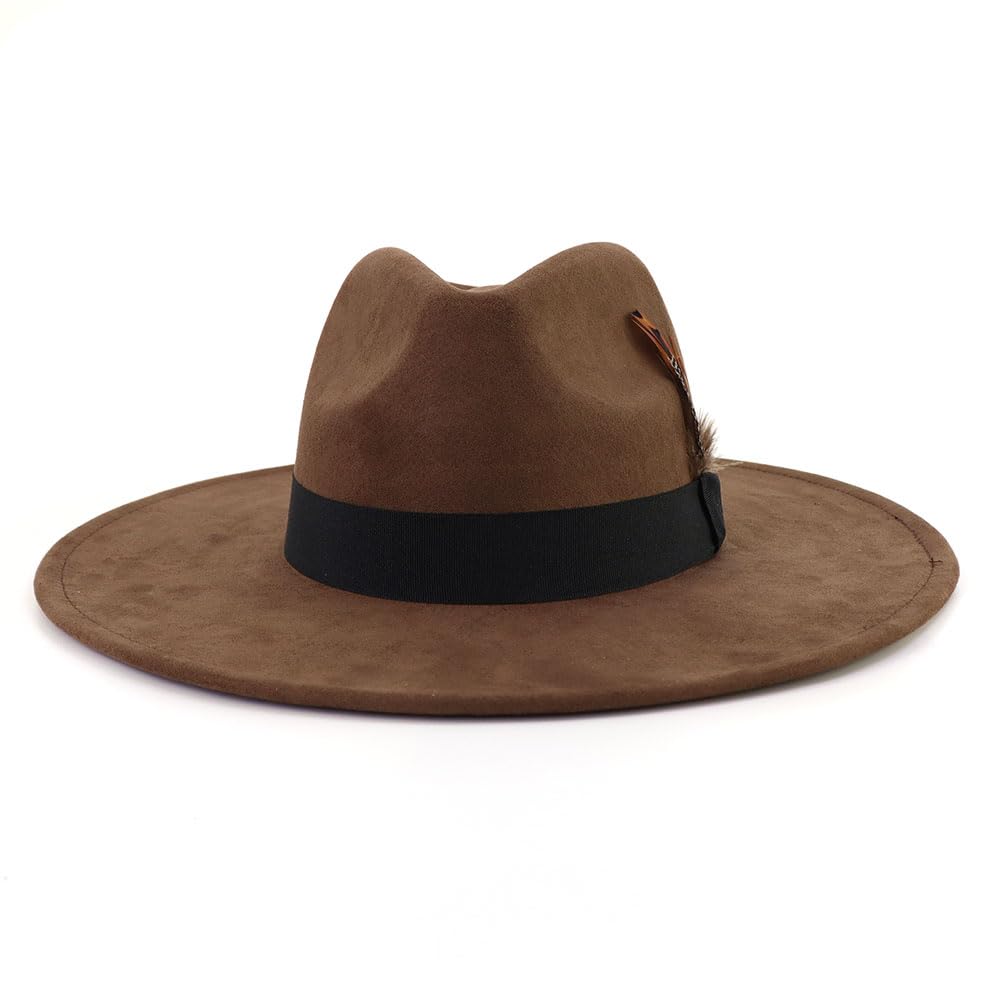 Big Wide Brim Fedora Hat - From Where - 