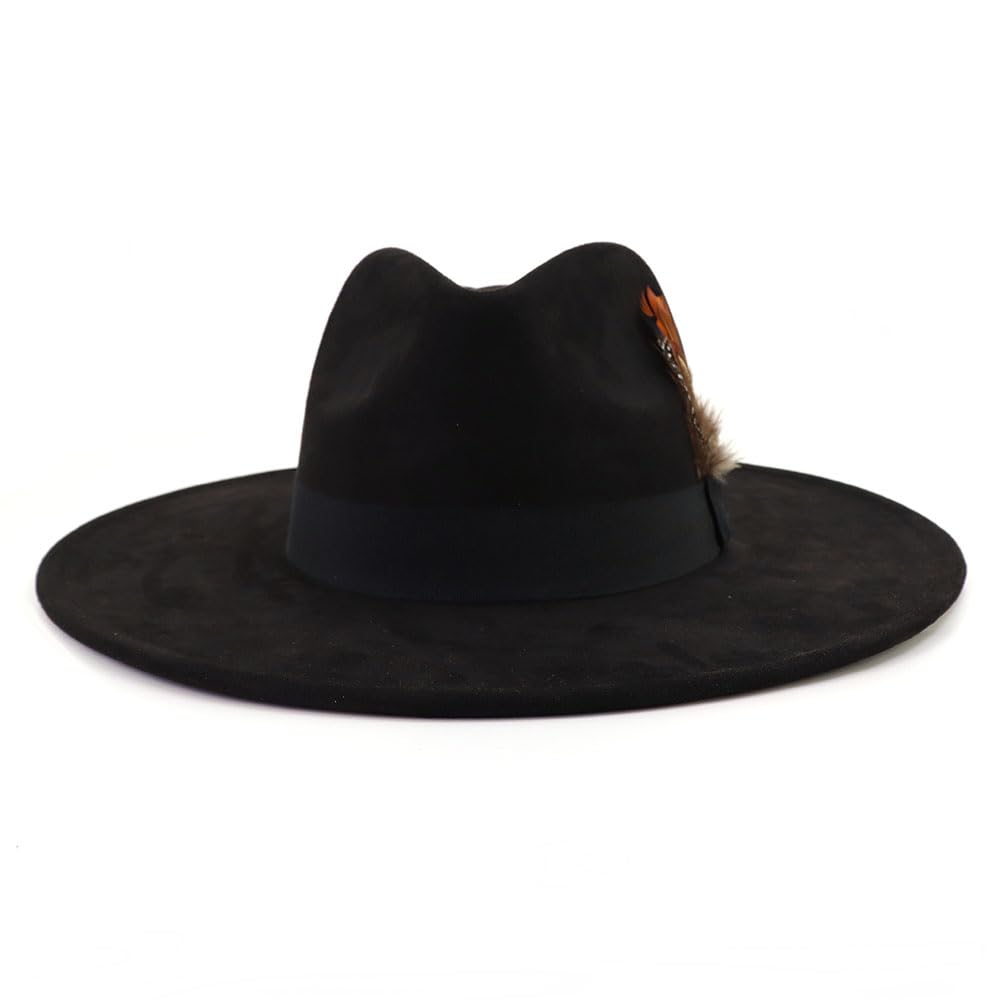 Big Wide Brim Fedora Hats - From Where - 
