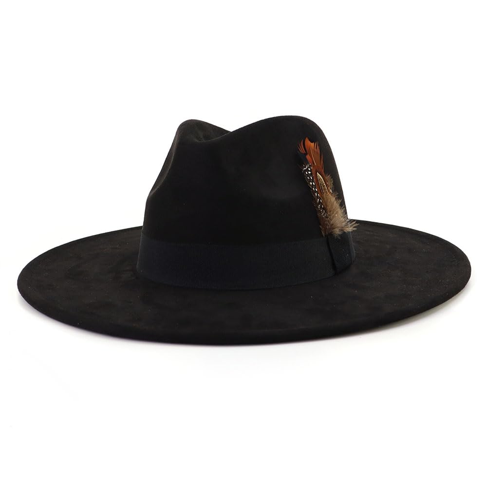Big Wide Brim Fedora Hats - From Where - 