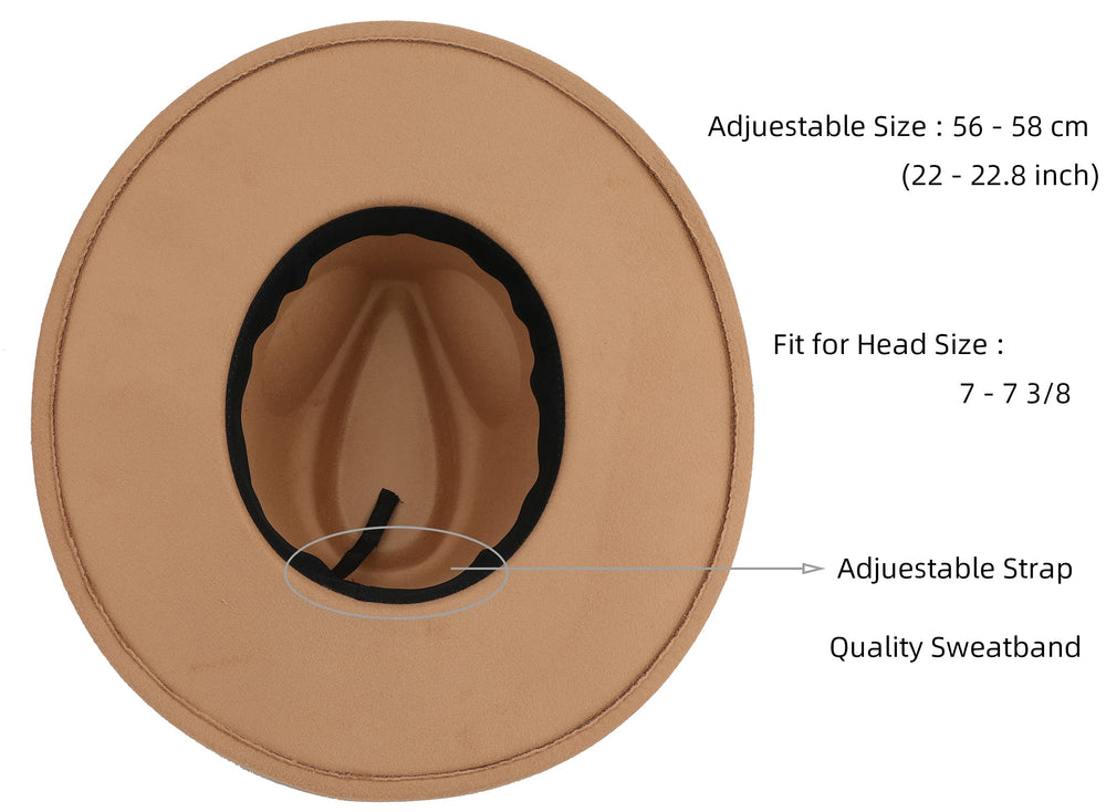 Big Wide Brim Women Fedora Hat - From Where - 