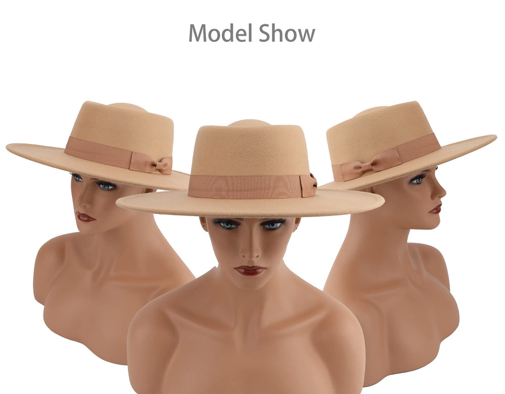 Big Wide Brim Women Fedora Hat - From Where - 