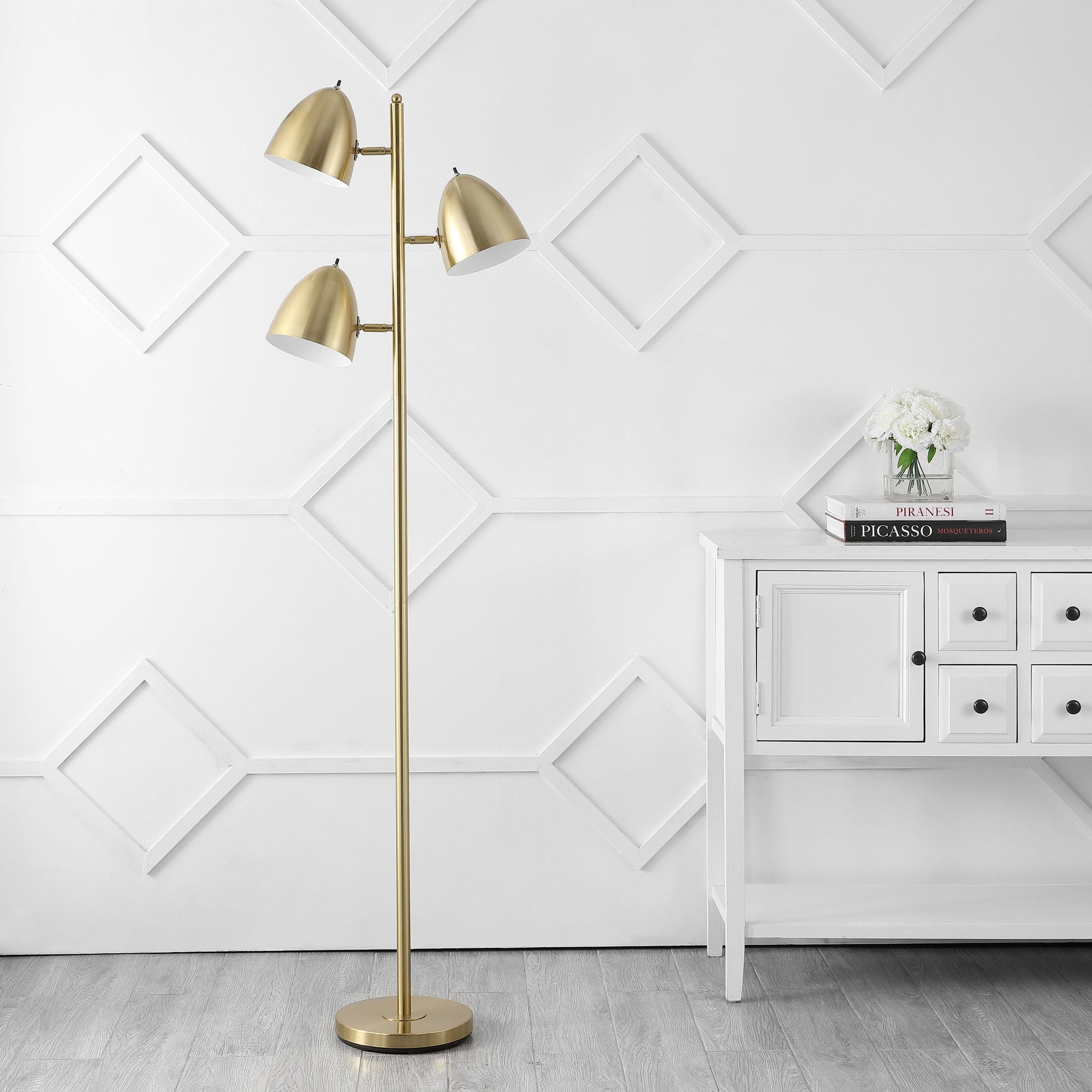 Billy 3 - Light Modern Iron Floor Lamp - From Where - 