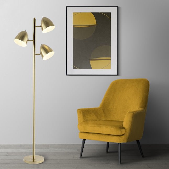 Billy 3 - Light Modern Iron Floor Lamp - From Where - 