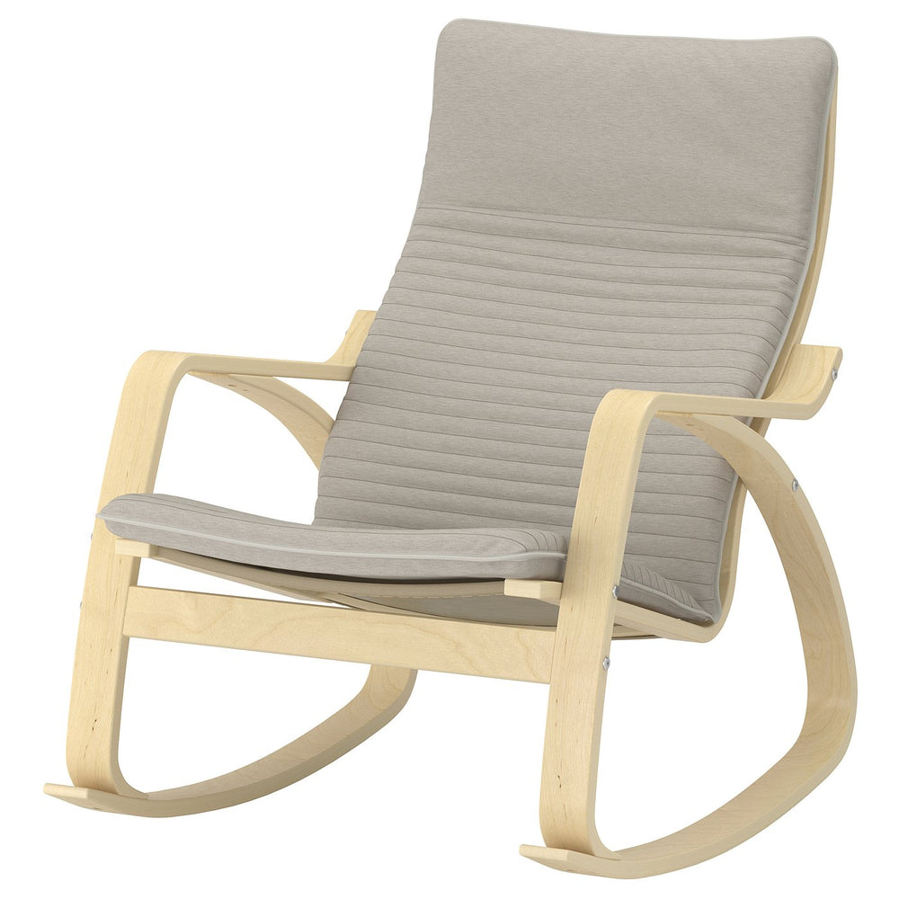 Birch Veneer Rocking Chair - From Where - 