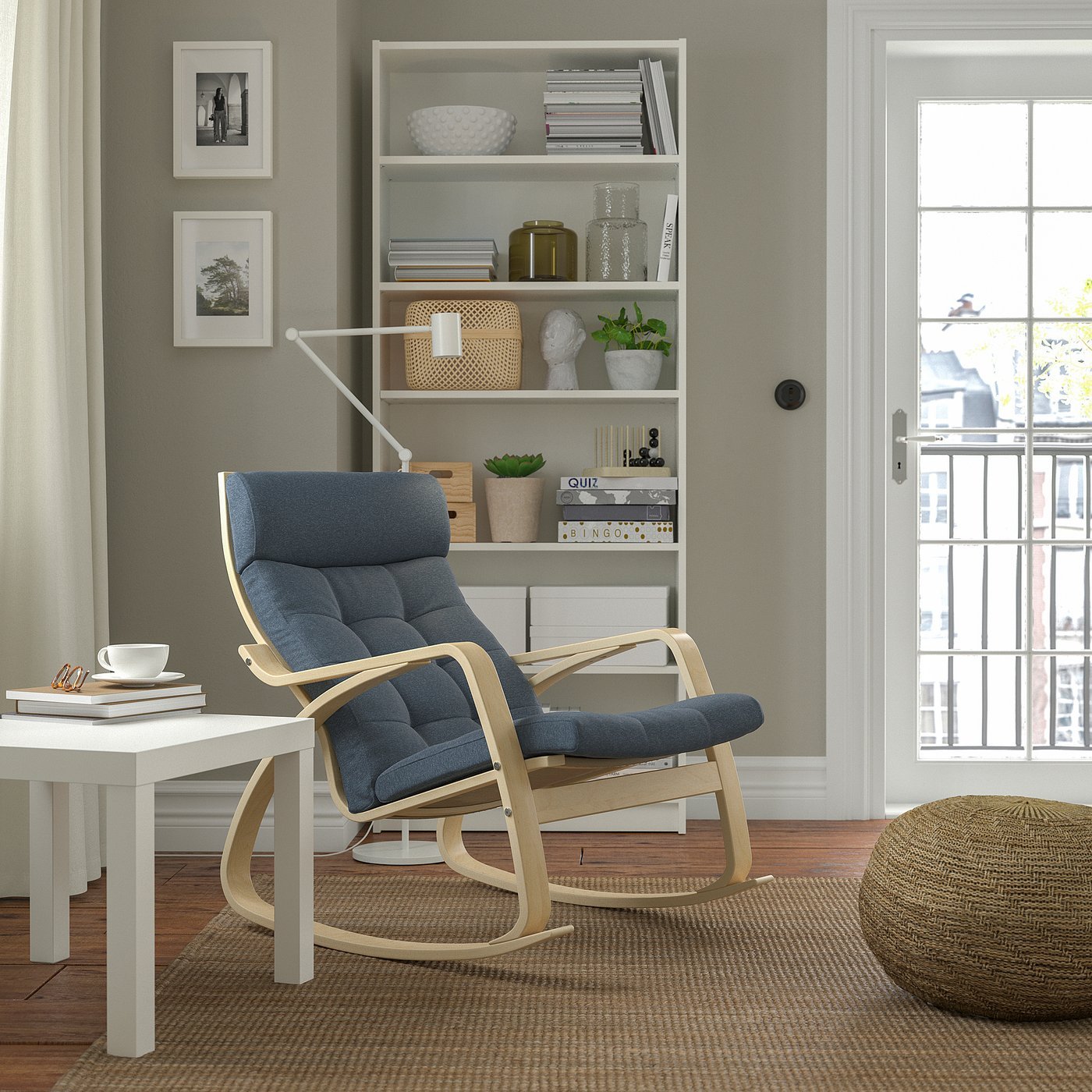 Birch Veneer Rocking Chair - From Where - 
