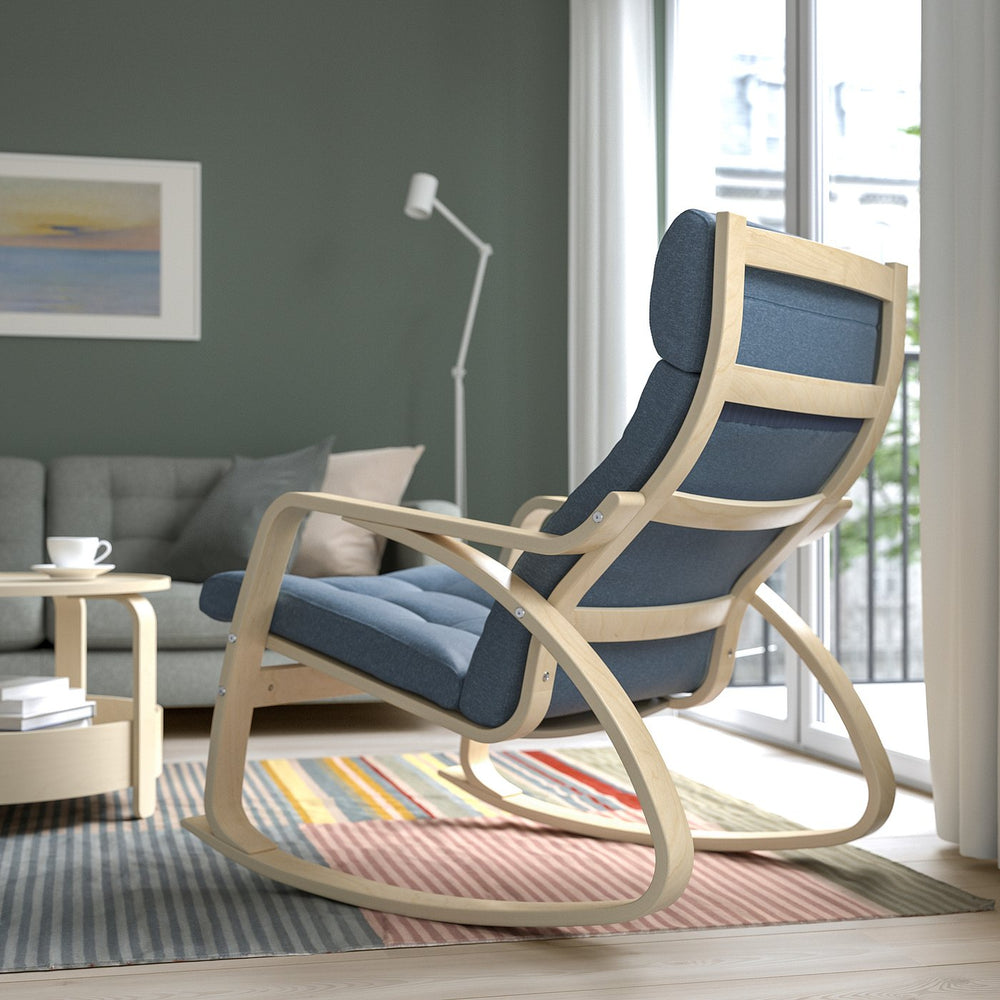 Birch Veneer Rocking Chair - From Where - 