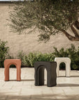Bixby Outdoor Arched Concrete Side Table - From Where Finds - 