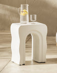 Bixby Outdoor Concrete Side Table - From Where - 