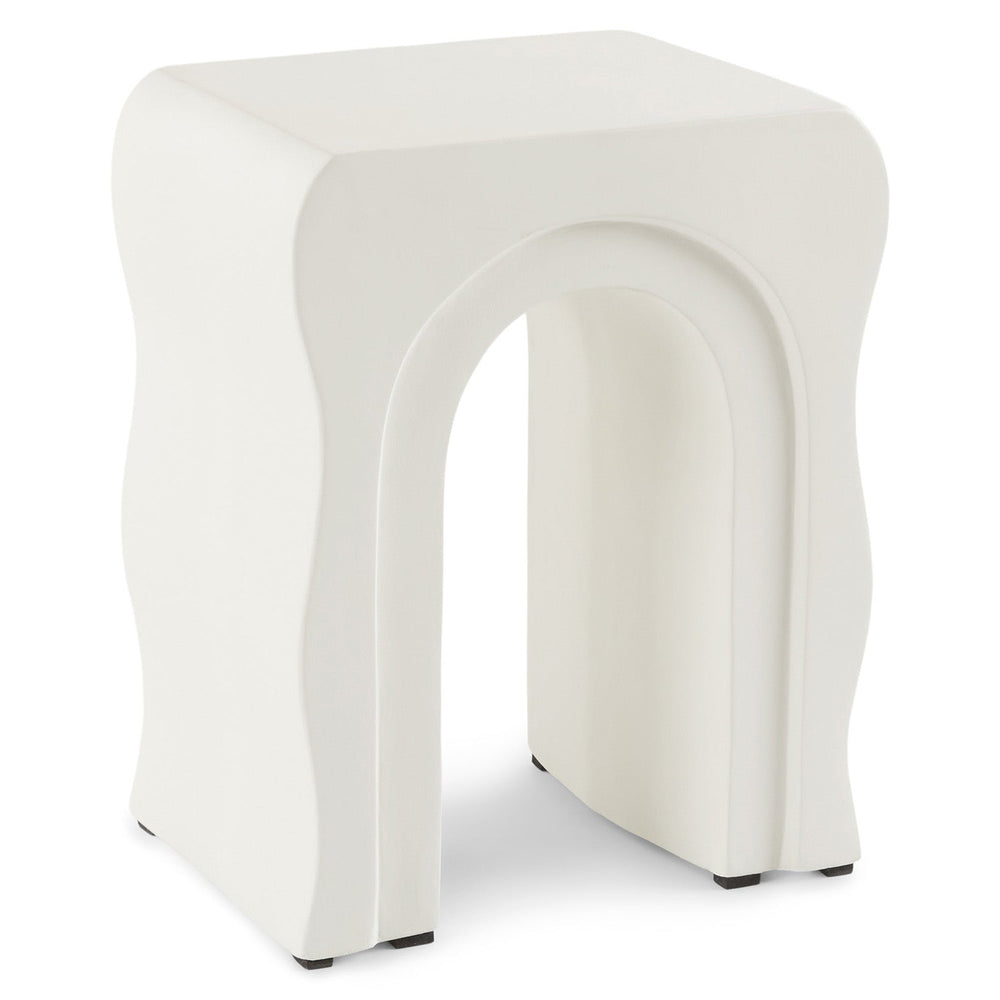 Bixby Outdoor Concrete Side Table - From Where - 