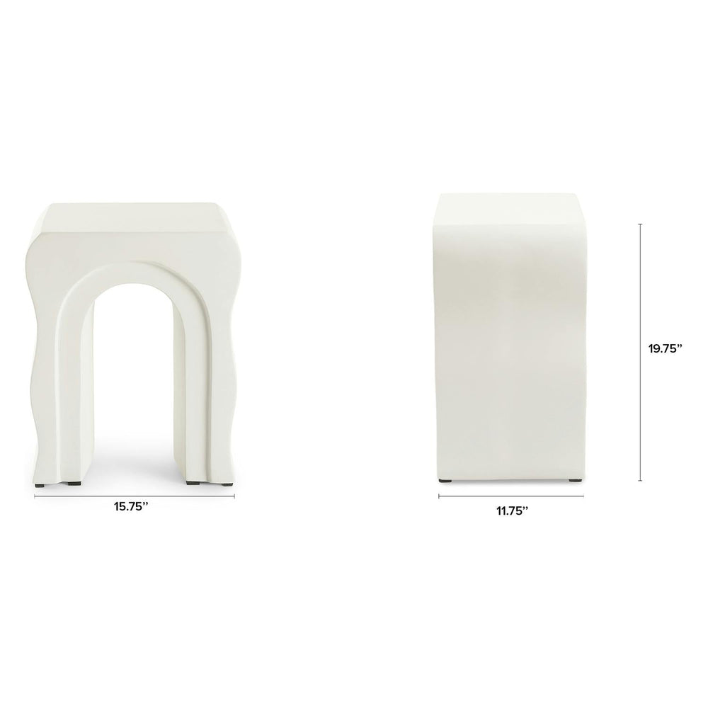 Bixby Outdoor Concrete Side Table - From Where Finds -