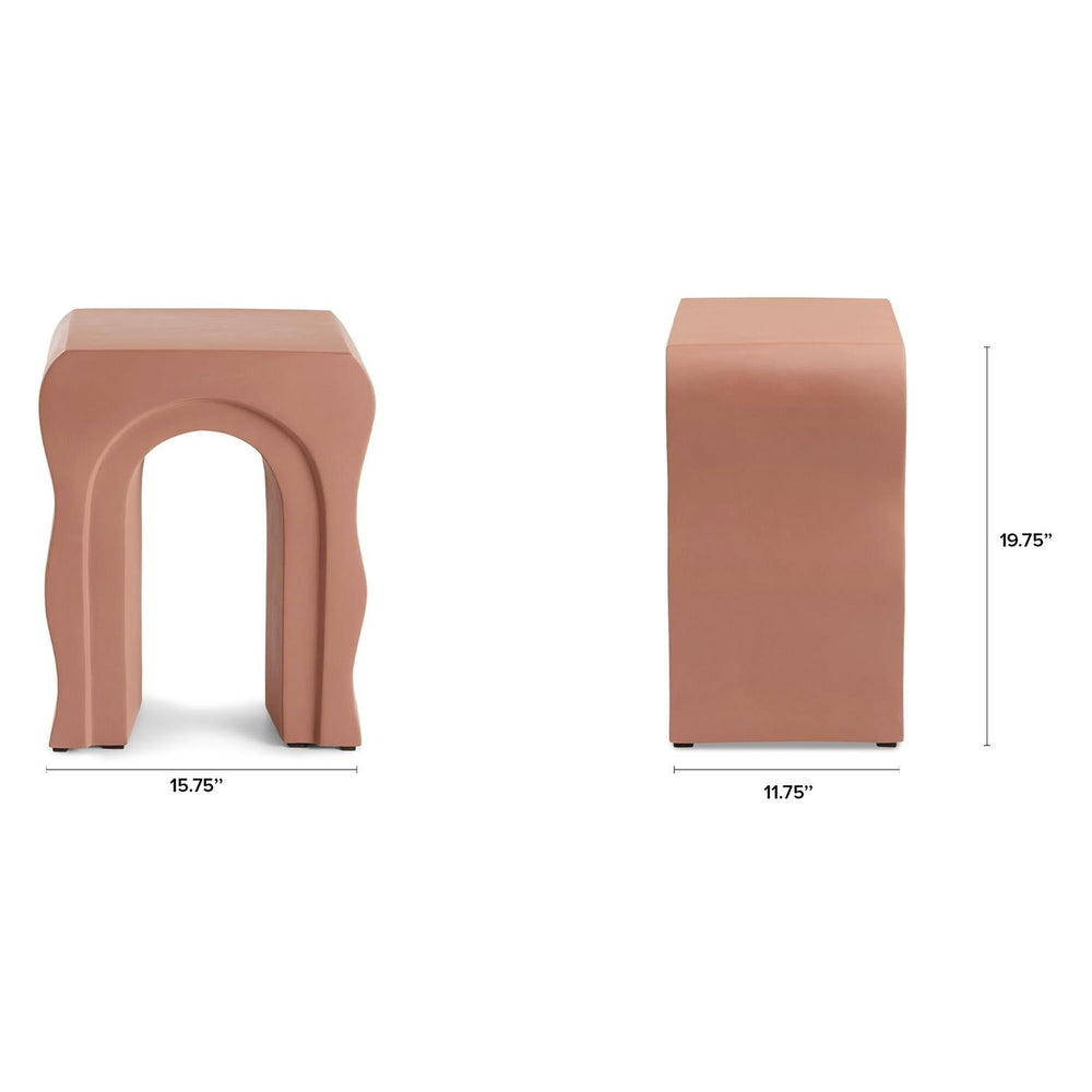 Bixby Outdoor Concrete Side Table - From Where Finds -