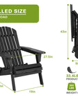 Black Folding Adirondack Set of 2 - From Where - 