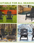 Black Folding Adirondack Set of 2 - From Where - 