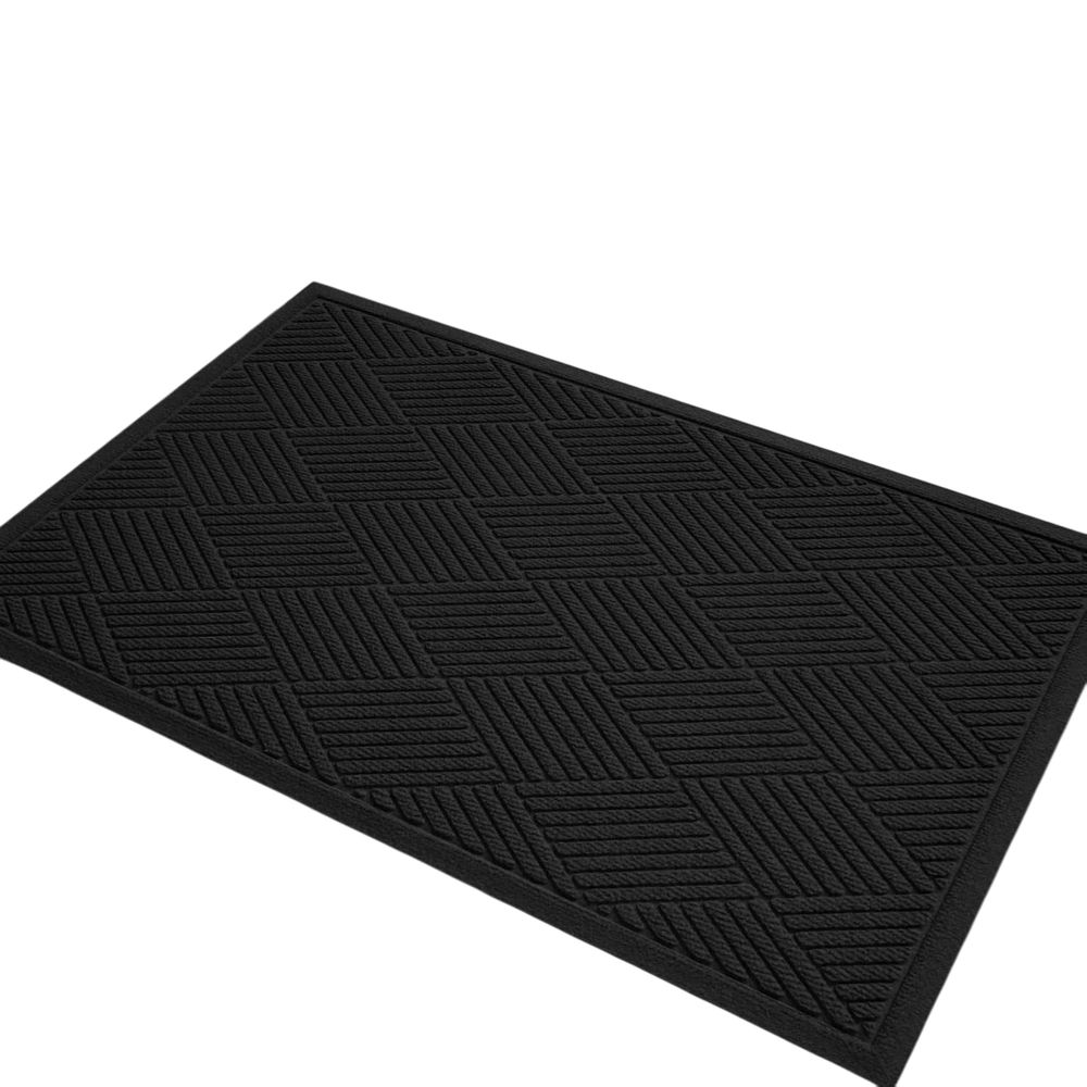 Black Non - Slip Front Door Mat - From Where - 