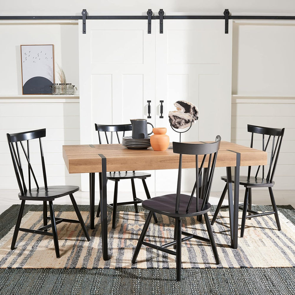 Black Spindle Back Dining Chair (Set of 2) - From Where - 