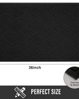 Black Sturdy Front Door Mat - From Where - 