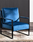 Black Upholstered Accent Chair - From Where - 