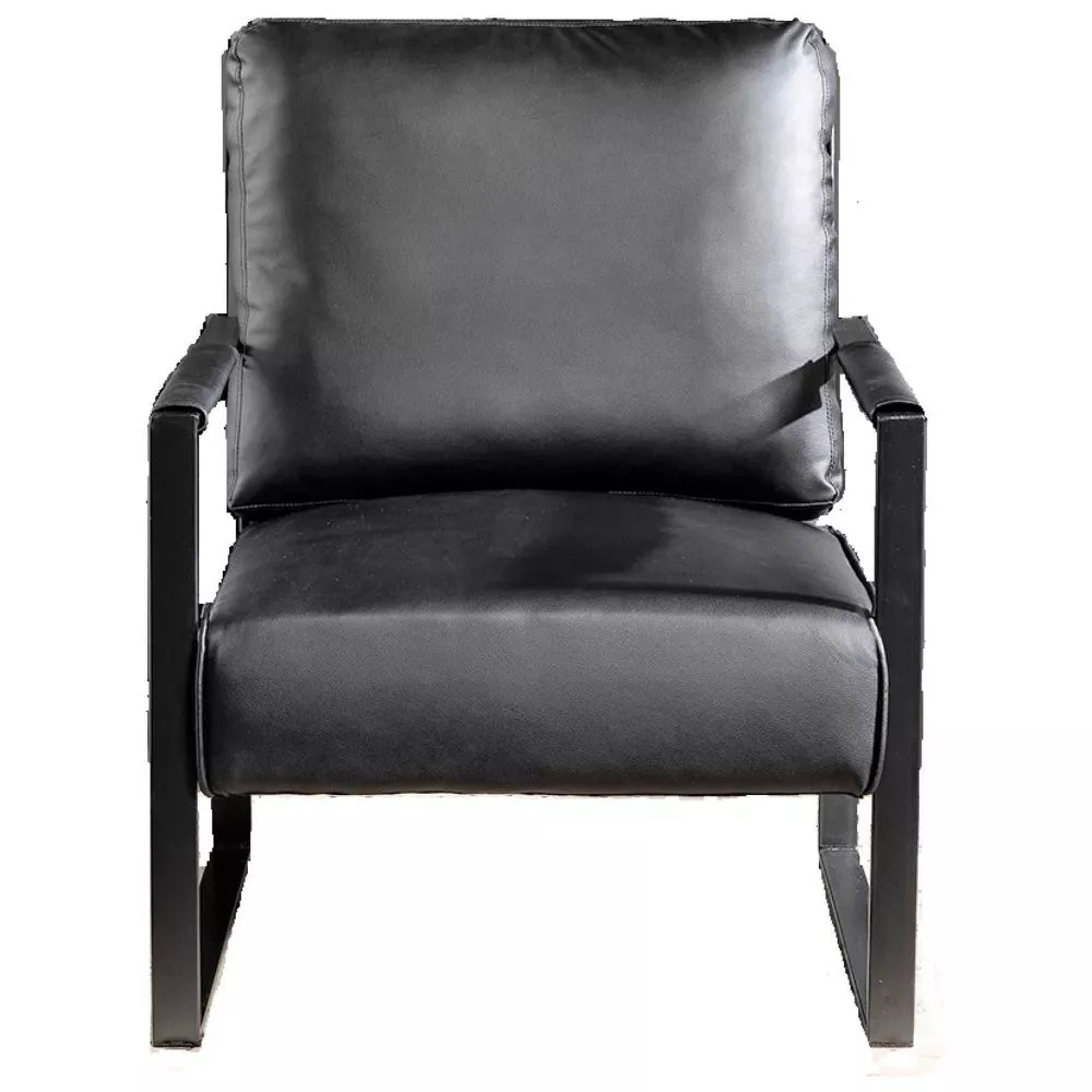 Black Upholstered Accent Chair - From Where - 