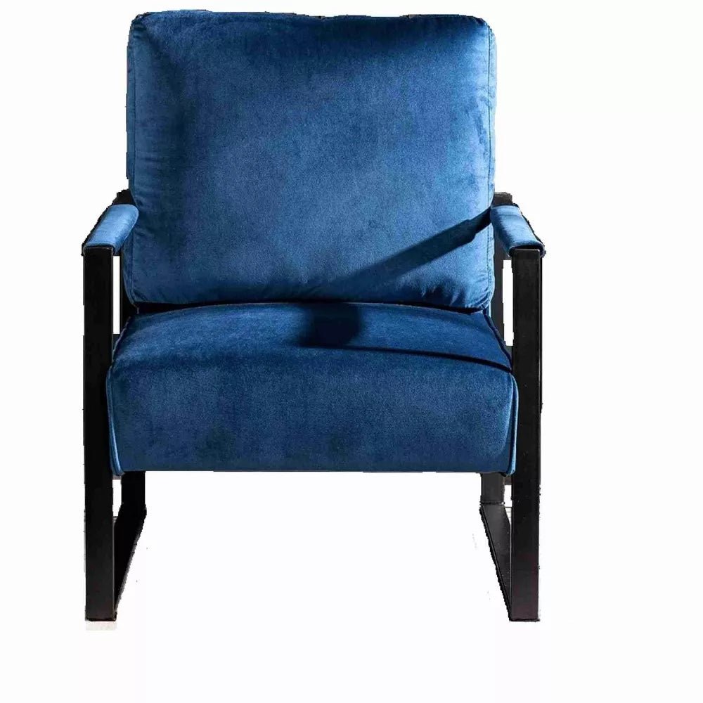 Black Upholstered Accent Chair - From Where - 