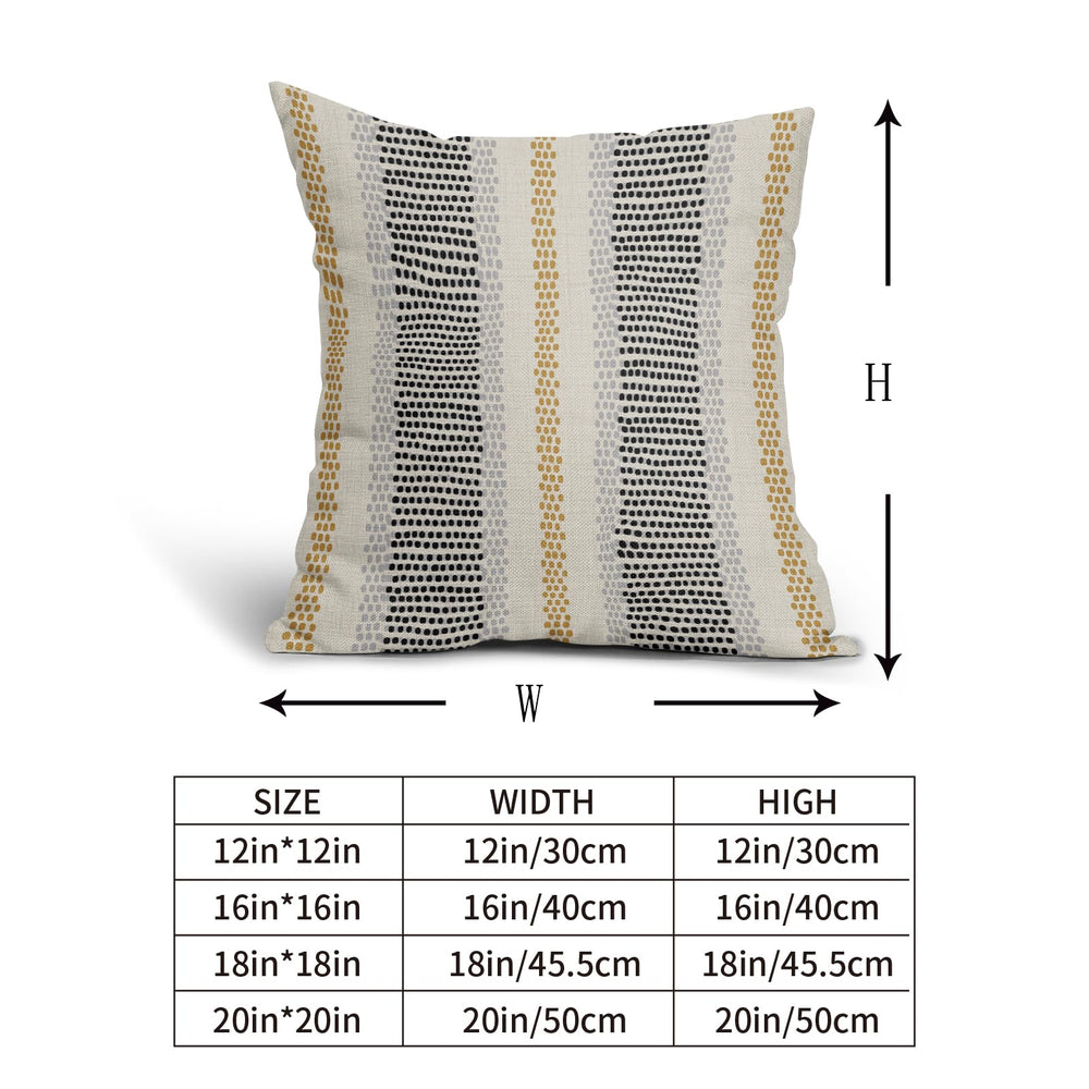 Black Yellow Pillow Covers - From Where - 