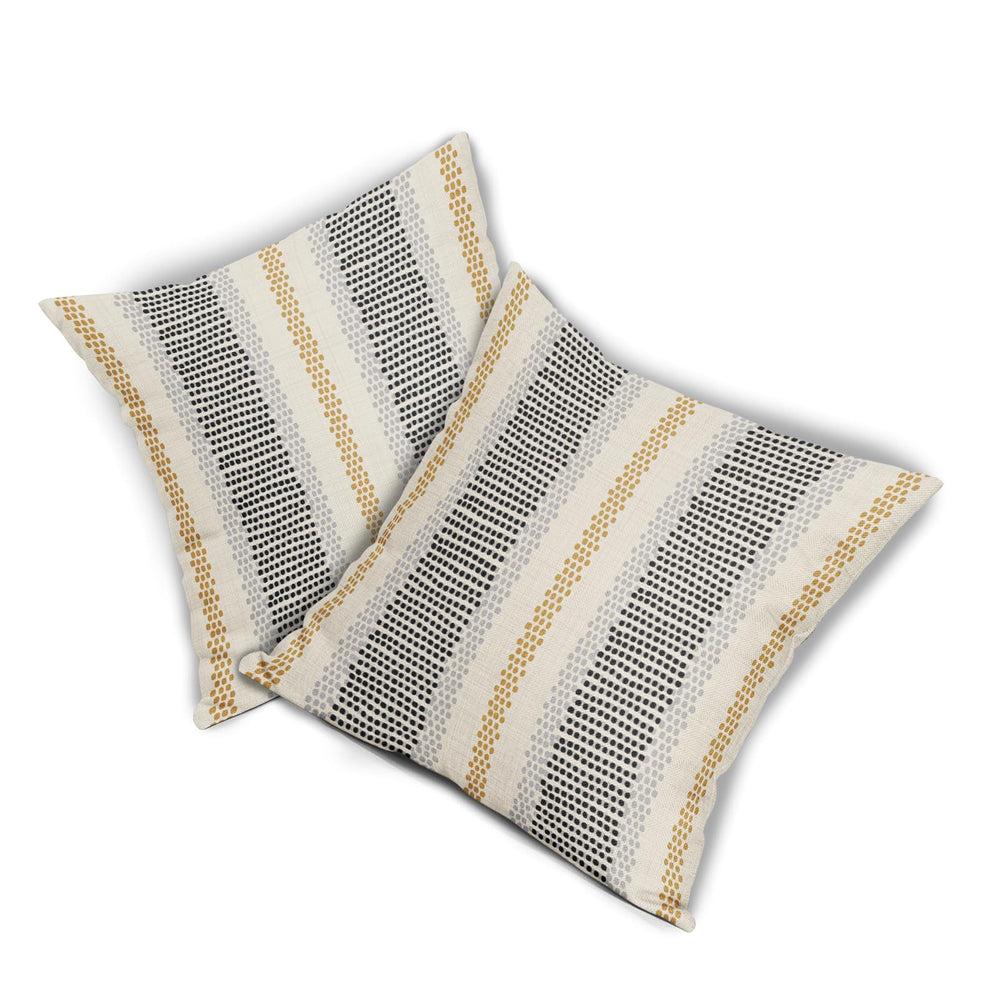 Black Yellow Pillow Covers - From Where - 