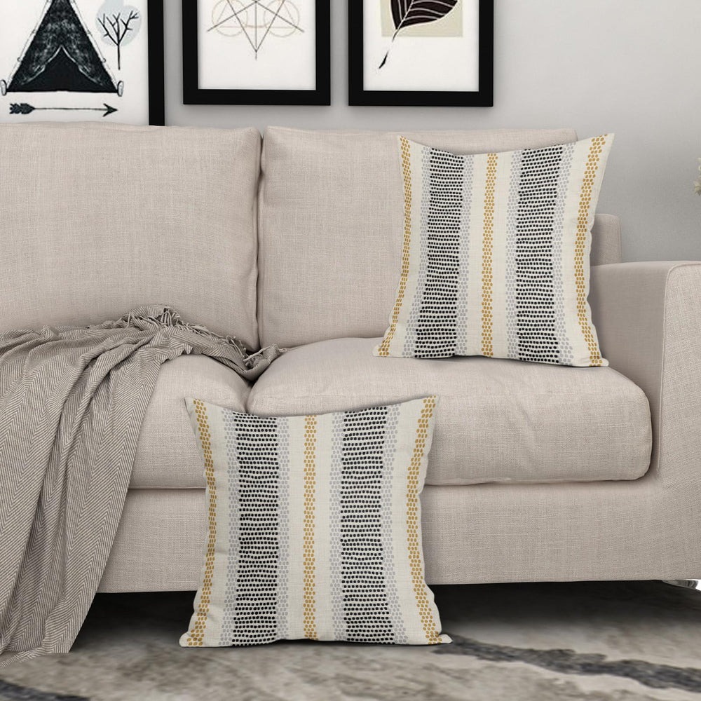 Black Yellow Pillow Covers - From Where - 