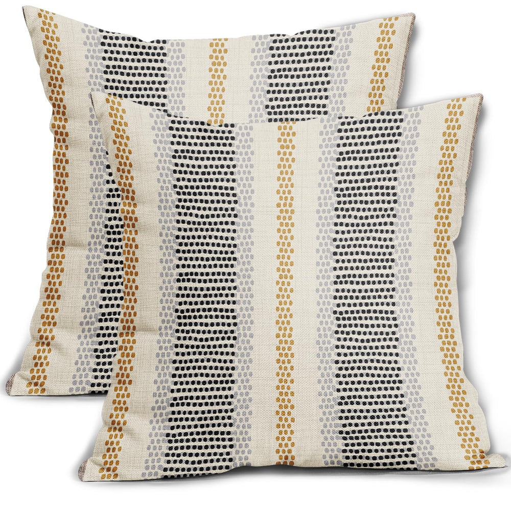 Black Yellow Pillow Covers - From Where - 