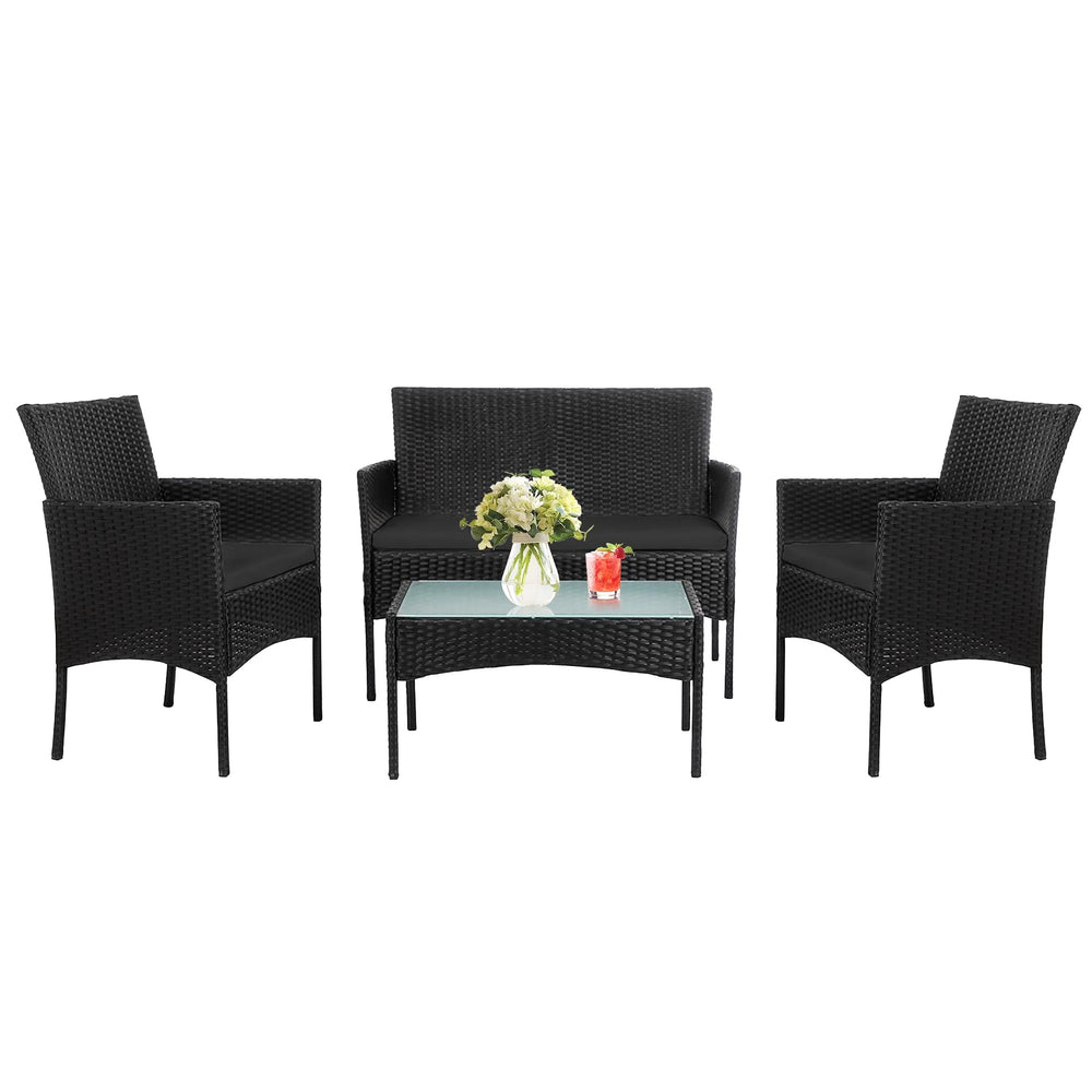 Tappio 4-Piece Wicker Conversation Set