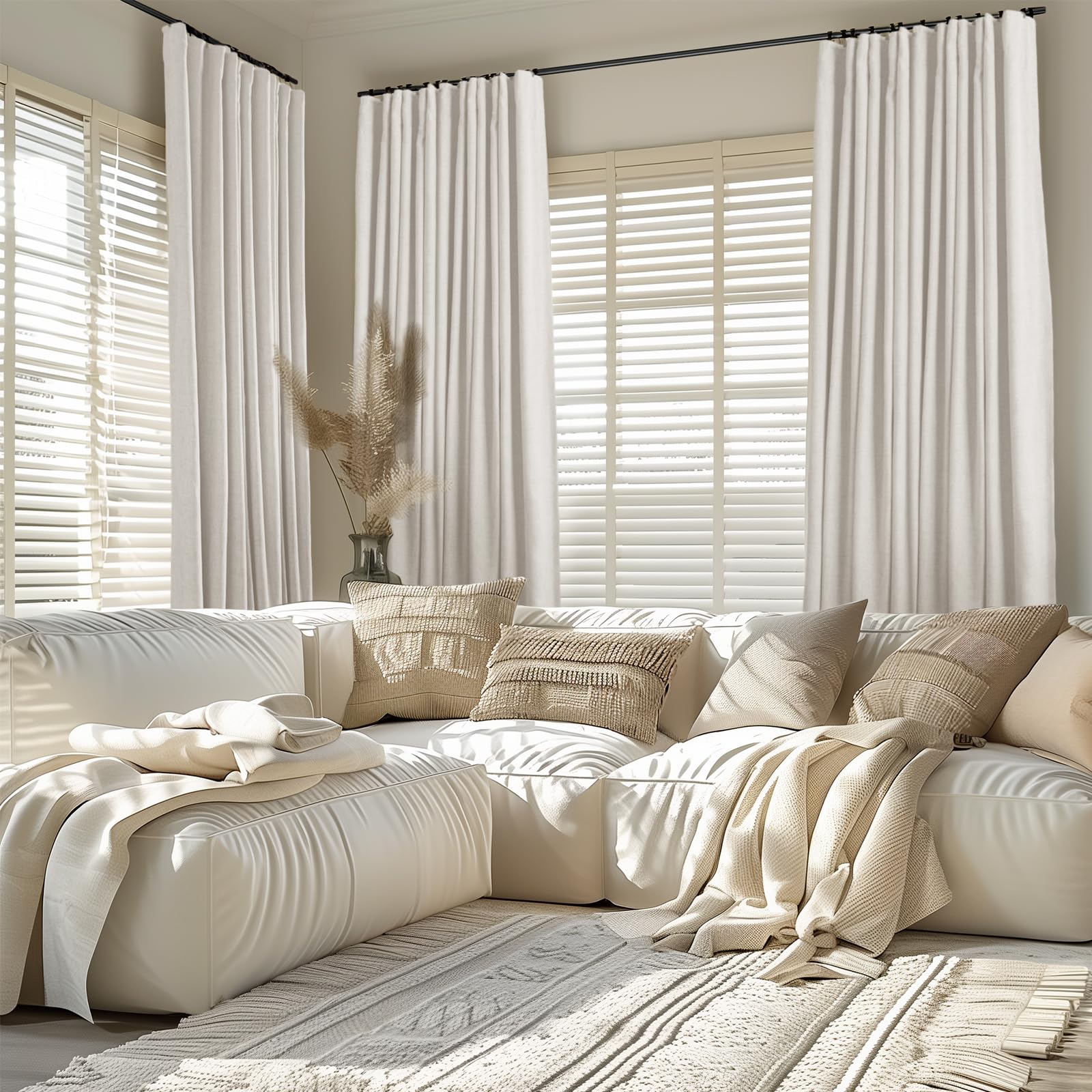 Blackout Curtains for Bedroom Linen - From Where - 