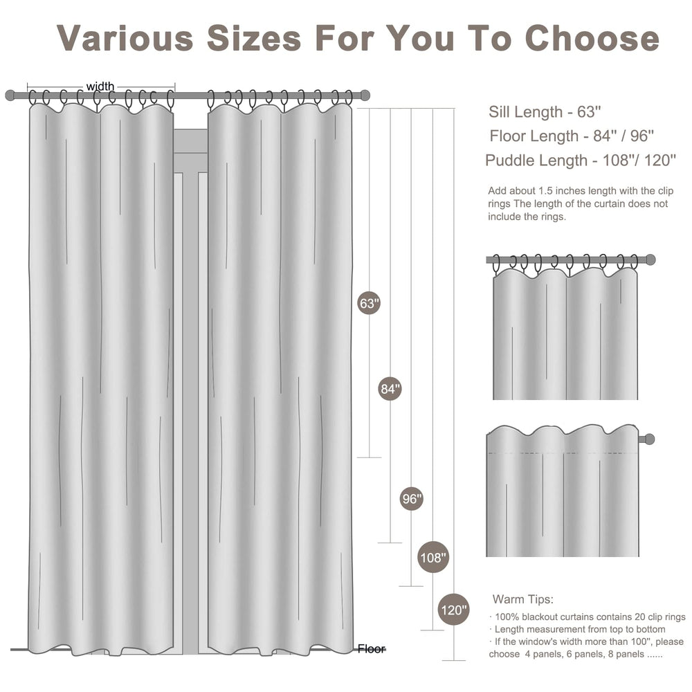 Blackout Curtains for Bedroom Linen - From Where - 