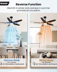 Black/Wood Grain Modern Ceiling Fans - From Where - 