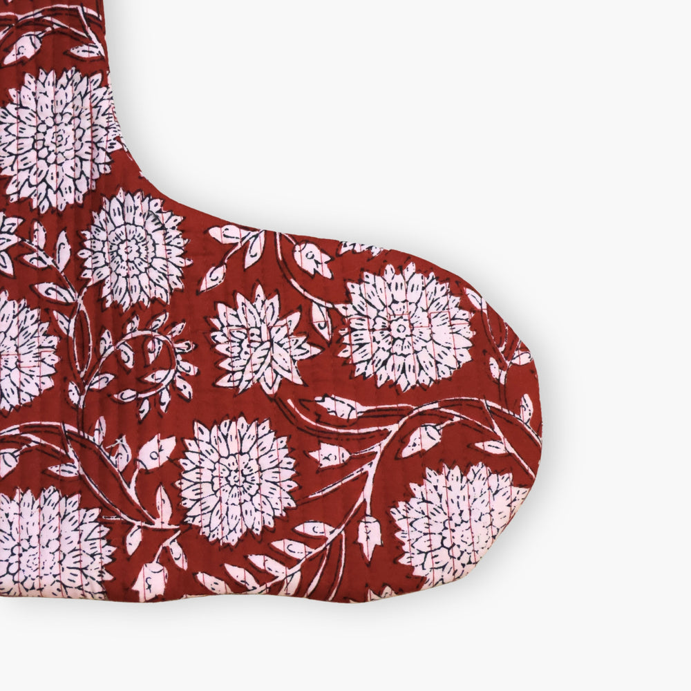 Block - Printed Quilted Christmas Stocking - From Where Finds - 