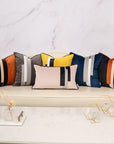 Blue Decorative Velvet Throw Pillow Cover - From Where - 