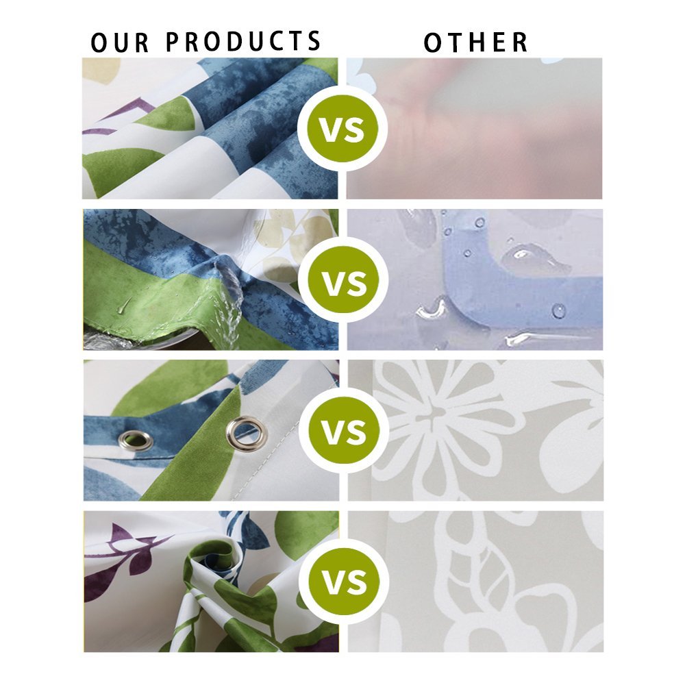 Blue Forest Shower Curtain Set - From Where - 