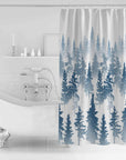 Blue Forest Shower Curtain Set - From Where - 