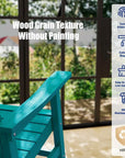 Blue Rocking Adirondack Chair - From Where - 