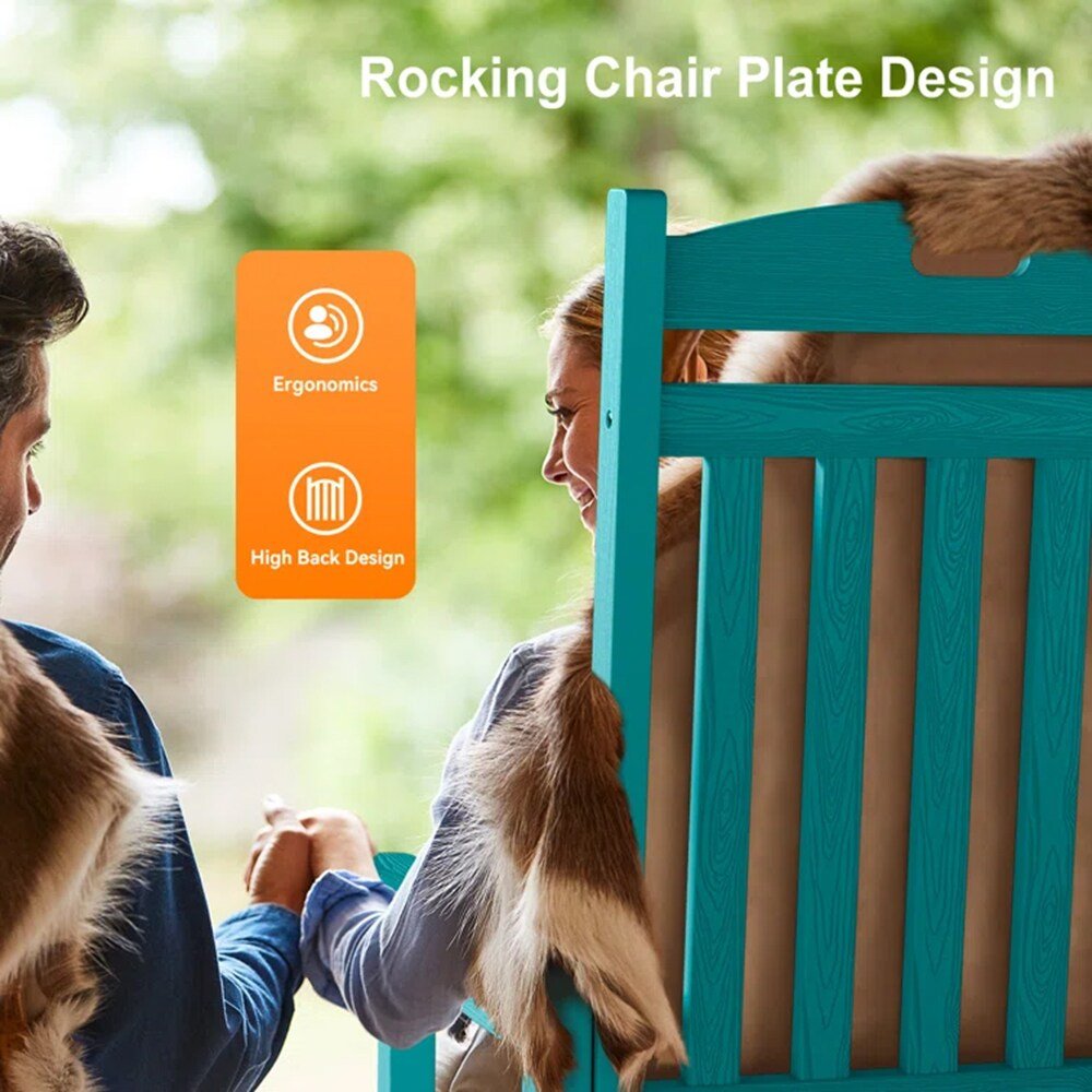 Blue Rocking Adirondack Chair - From Where - 