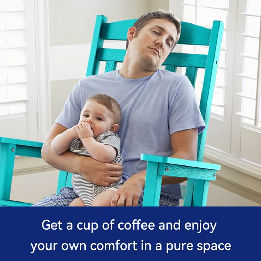 Blue Rocking Adirondack Chair - From Where - 