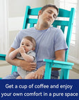 Blue Rocking Adirondack Chair - From Where - 