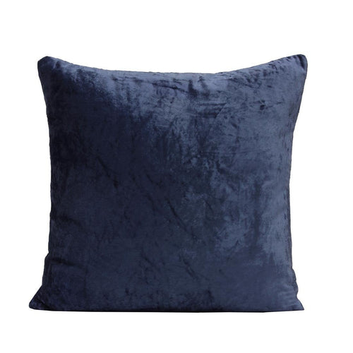 Blue Velvet Euro Pillow - From Where - 