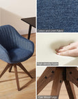Blue Zouron Accent Chair - From Where - 