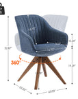 Blue Zouron Accent Chair - From Where - 